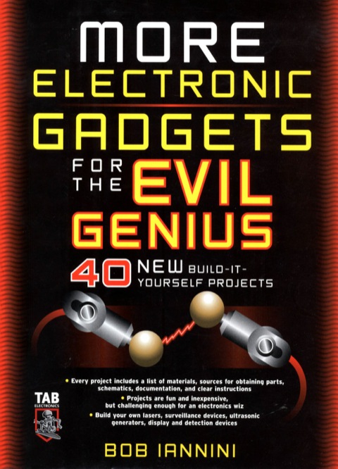 Cover image for book MORE Electronic Gadgets for the Evil Genius