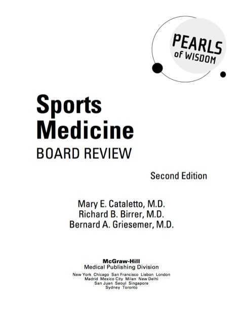 Cover image for book Sports Medicine Board Review