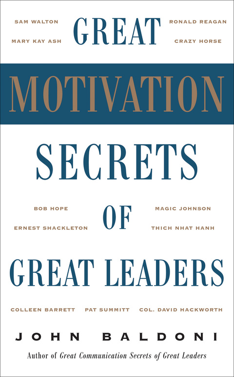 Cover image for book Great Motivation Secrets of Great Leaders