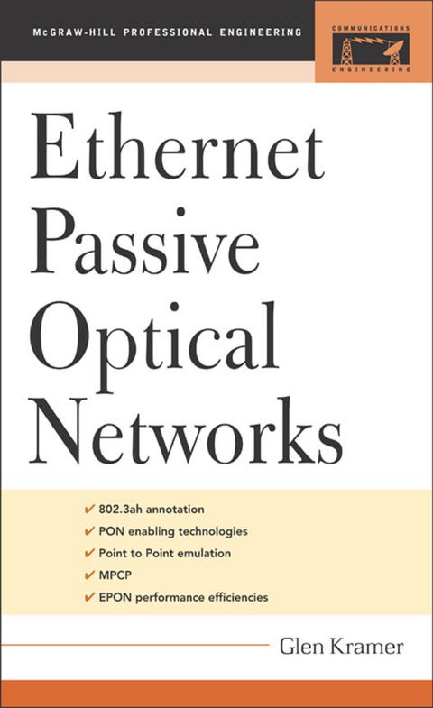 Cover image for book Ethernet Passive Optical Networks