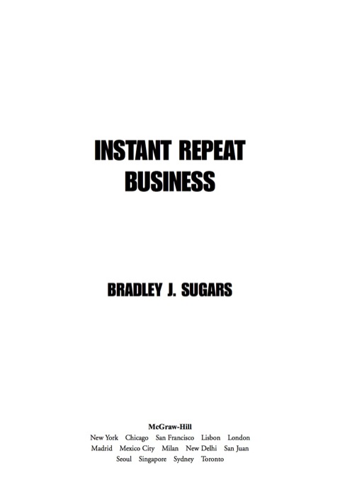 Cover image for book Instant Repeat Business