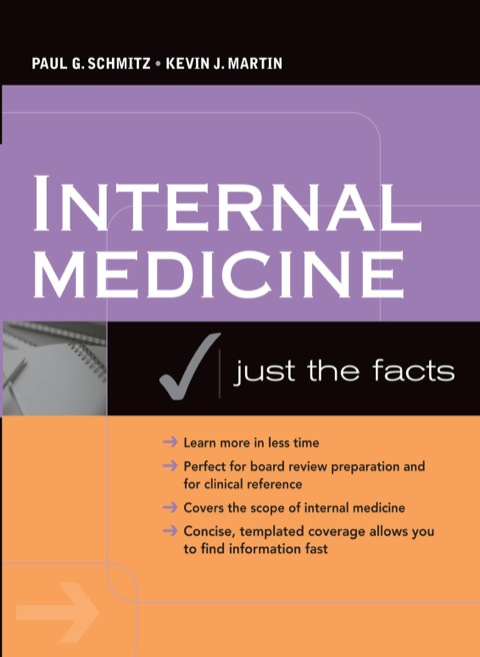 Cover image for book Internal Medicine: Just the Facts