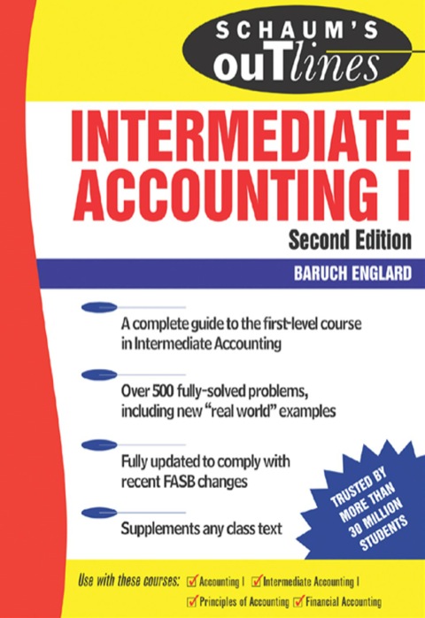 Cover image for book Schaum's Outline of Intermediate Accounting I , 2ed