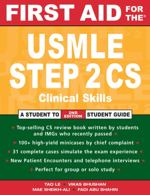 Cover image for book First Aid for the® USMLE Step 2 CS