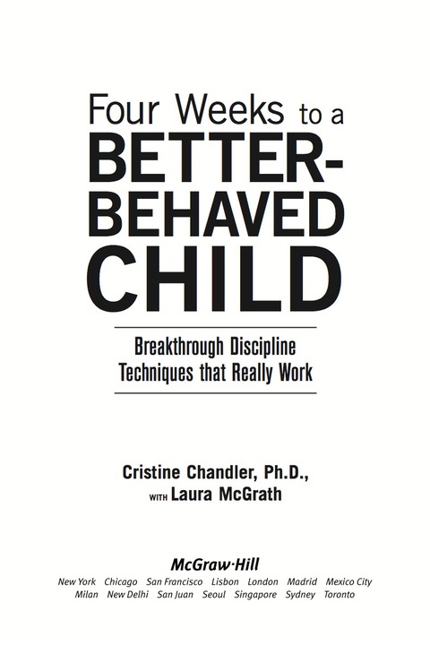 Cover image for book Four Weeks to a Better-Behaved Child
