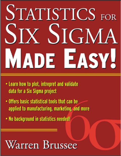 Cover image for book Statistics for Six Sigma Made Easy