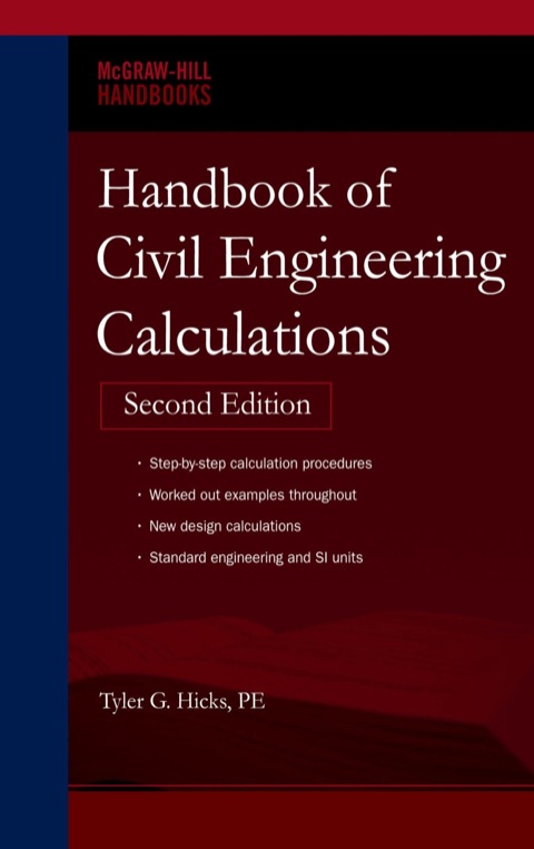 Cover image for book Handbook of Civil Engineering Calculations