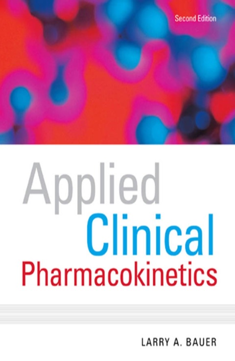 Cover image for book Applied Clinical Pharmacokinetics