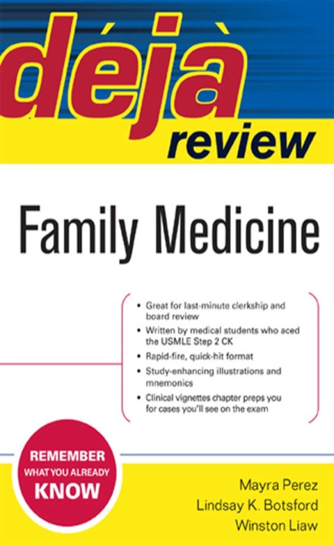 Cover image for book Deja Review Family Medicine