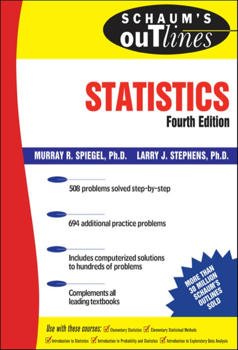 Cover image for book Schaum's Outline of Statistics