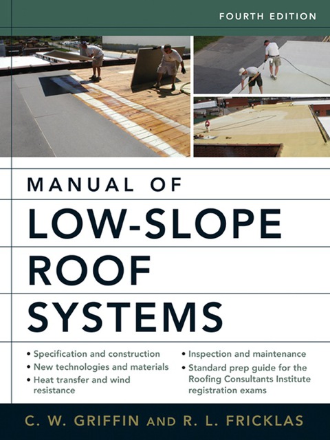 Cover image for book Manual of Low-Slope Roof Systems 4E (PB)