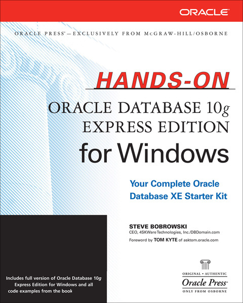 Cover image for book Hands-On Oracle Database 10g Express Edition for Windows