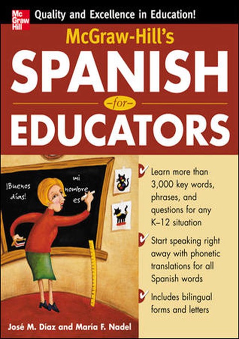 Cover image for book McGraw-Hill's Spanish for Educators (Book Only)