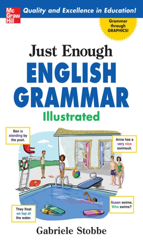 Cover image for book Just Enough English Grammar Illustrated