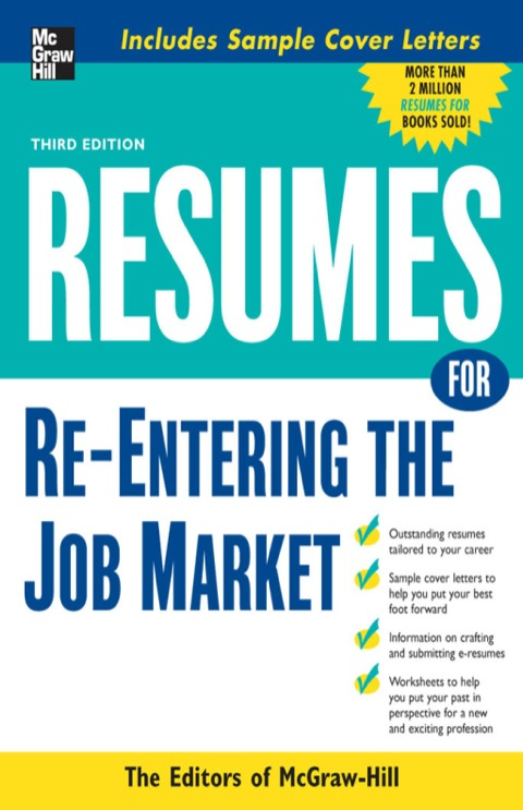 Cover image for book Resumes for Re-Entering the Job Market