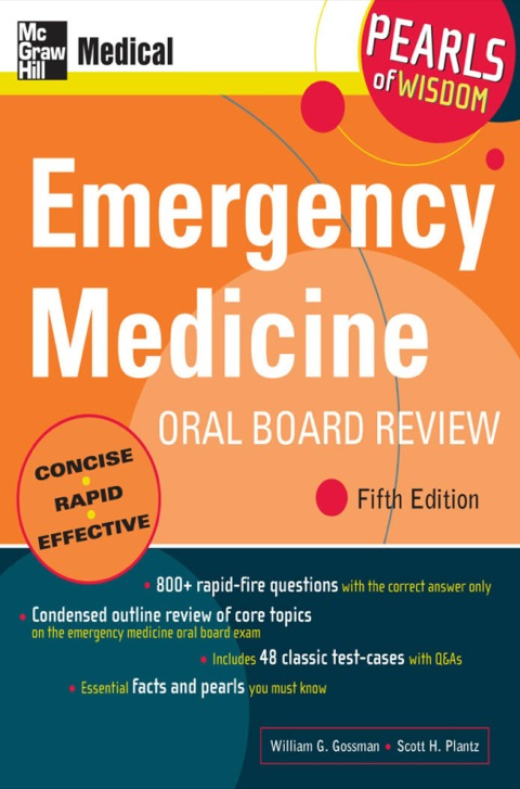Cover image for book Emergency Medicine Oral Board Review: Pearls of Wisdom