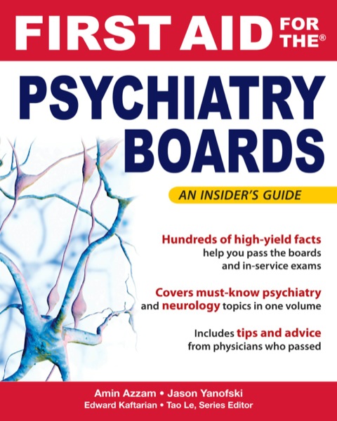 Cover image for book First Aid for the Psychiatry Boards
