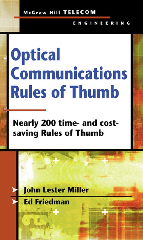 Cover image for book Optical Communications Rules of Thumb