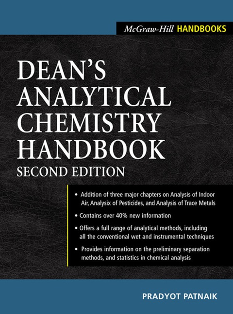 Cover image for book Dean's Analytical Chemistry Handbook
