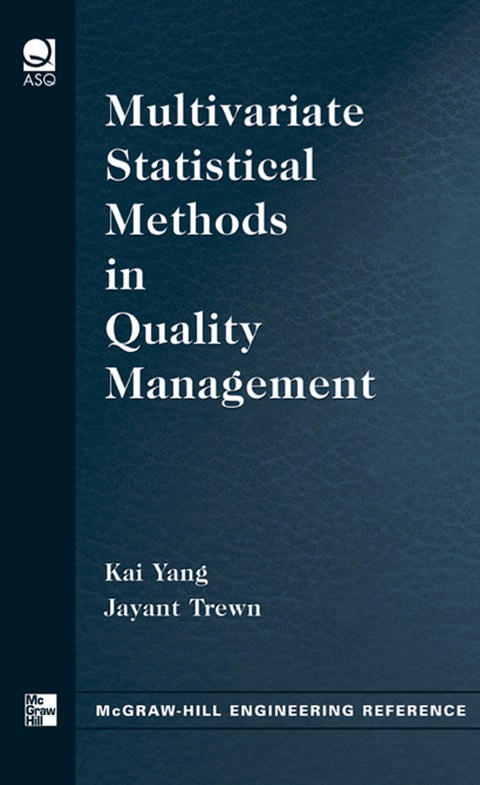 Cover image for book Multivariate Statistical Methods in Quality Management