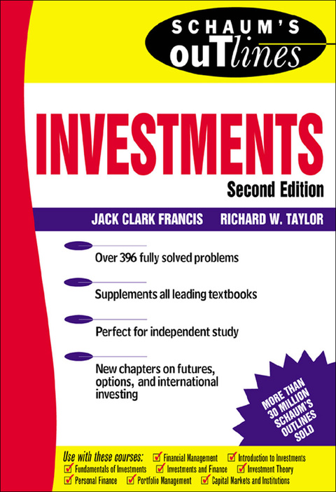 Cover image for book Schaum's Outline of Investments