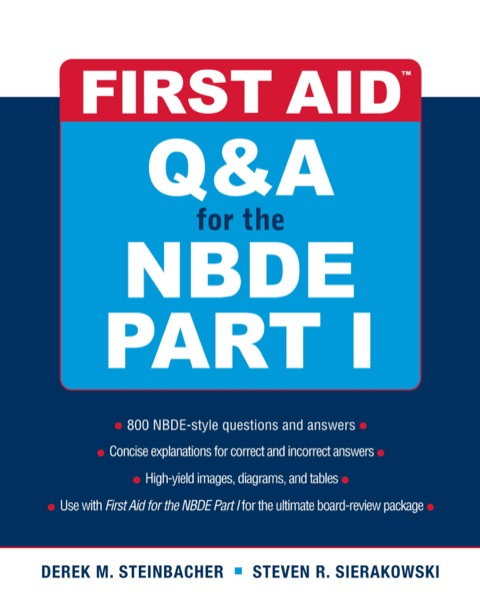 Cover image for book First Aid Q&A for the NBDE Part I