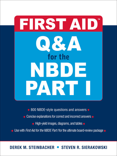 Cover image for book First Aid Q&A for the NBDE Part I