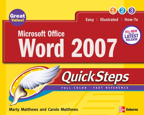 Cover image for book Microsoft Office Word 2007 QuickSteps