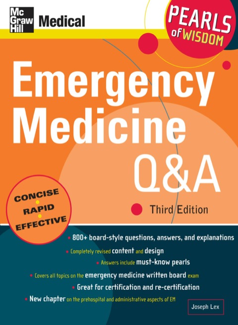 Cover image for book Emergency Medicine Q&A: Pearls of Wisdom