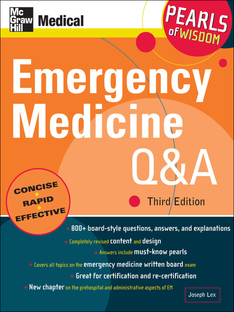 Cover image for book Emergency Medicine Q&A: Pearls of Wisdom, Third Edition