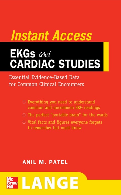 Cover image for book LANGE Instant Access EKGs and Cardiac Studies