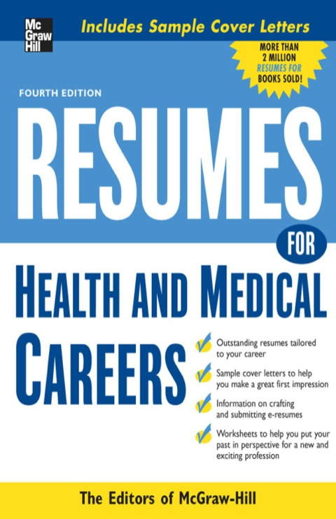 Cover image for book Resumes for Health and Medical Careers