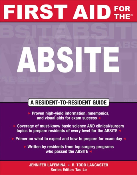 Cover image for book First Aid for the® ABSITE