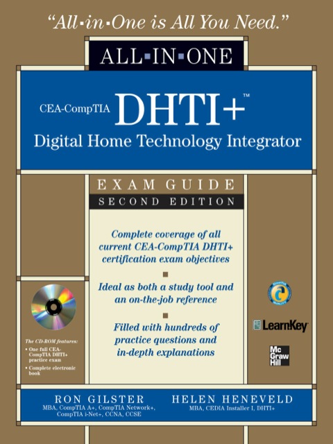 Cover image for book CEA-CompTIA DHTI+ Digital Home Technology Integrator All-In-One Exam Guide