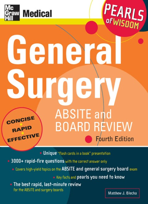 Cover image for book General Surgery ABSITE and Board Review: Pearls of Wisdom