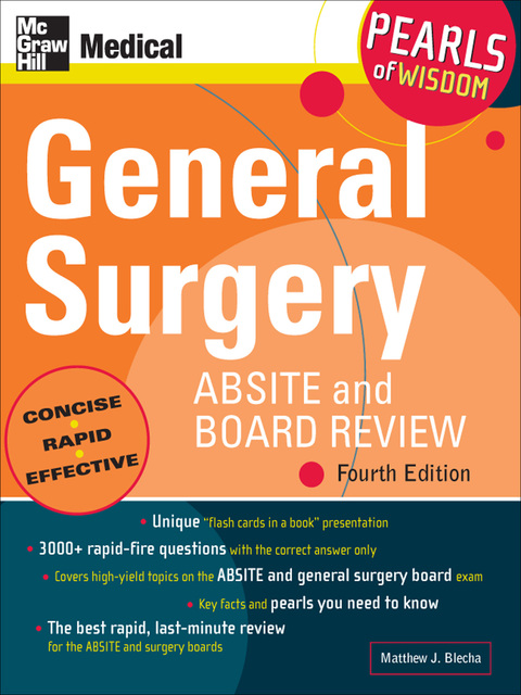Cover image for book General Surgery ABSITE and Board Review: Pearls of Wisdom, Fourth Edition
