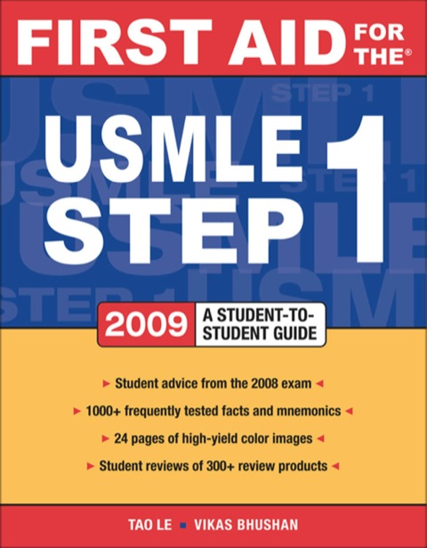 Cover image for book First Aid for the USMLE Step 1 2009