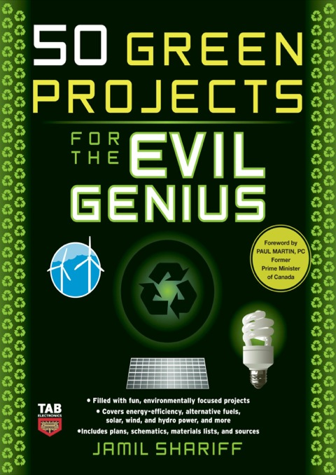 Cover image for book 50 Green Projects for the Evil Genius