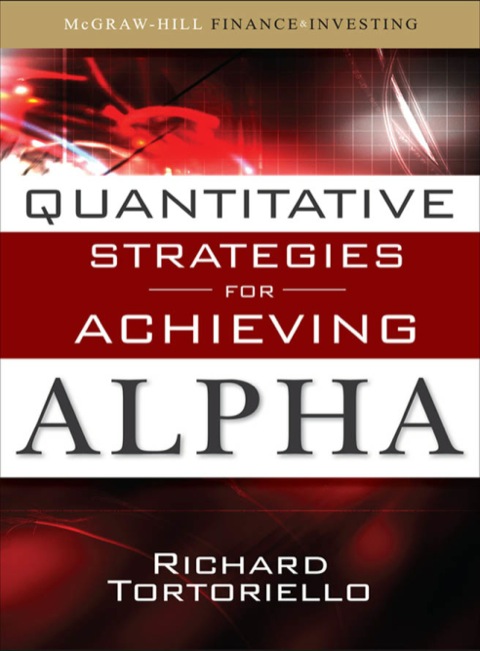 Cover image for book Quantitative Strategies for Achieving Alpha