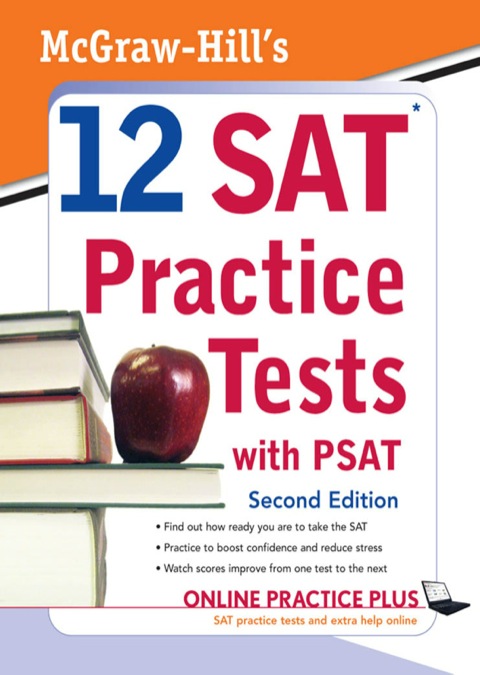 Cover image for book McGraw-Hill's 12 SAT Practice Tests with PSAT, 2ed