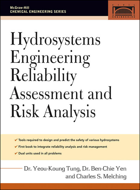 Cover image for book Hydrosystems Engineering Reliability Assessment and Risk Analysis