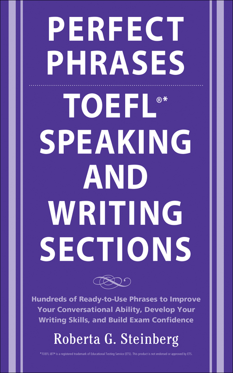 Cover image for book Perfect Phrases for the TOEFL Speaking and Writing Sections