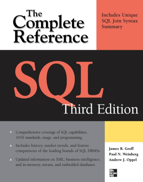 Cover image for book SQL The Complete Reference