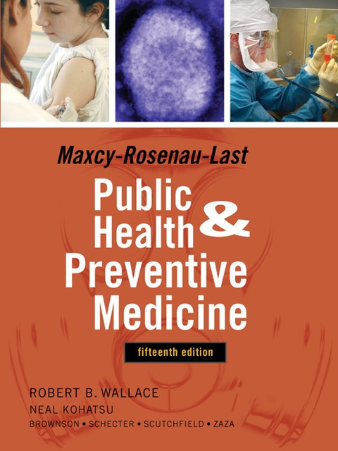 Cover image for book Maxey-Rosenau-Last Public Health and Preventive Medicine: Fifteenth Edition
