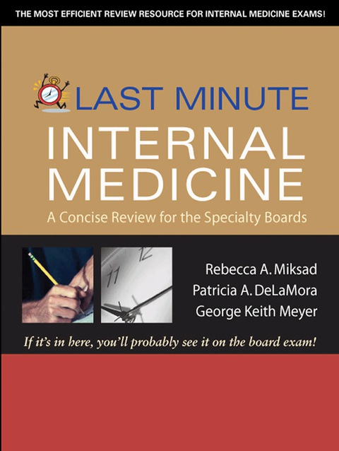 Cover image for book Last Minute Internal Medicine: A Concise Review for the Specialty Boards