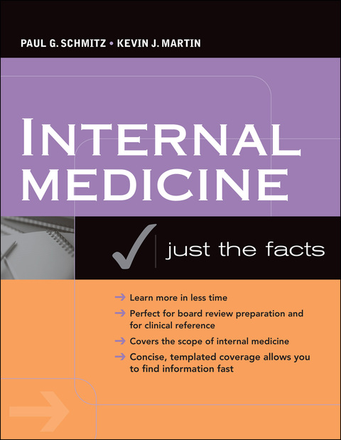 Cover image for book Internal Medicine: Just the Facts