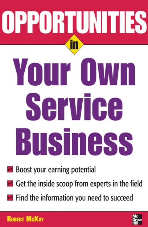 Cover image for book Opportunities in Your Own Service Business