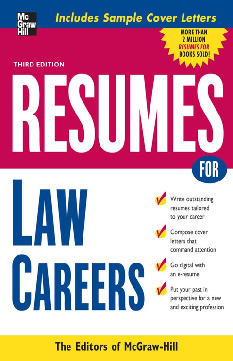 Cover image for book Resumes for Law Careers