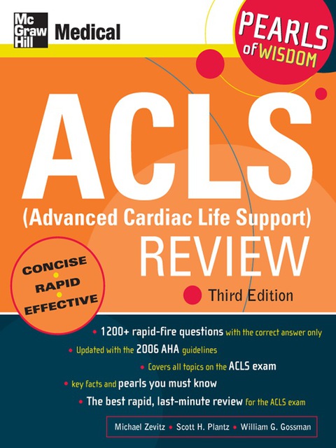 Cover image for book ACLS (Advanced Cardiac Life Support) Review: Pearls of Wisdom, Third Edition