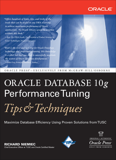 Cover image for book Oracle Database 10g Performance Tuning Tips & Techniques